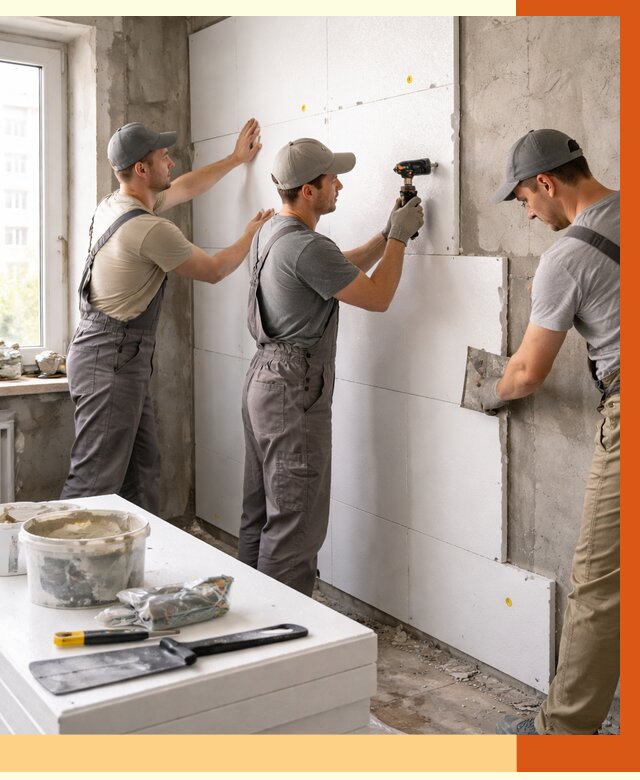 Утепление пенопластом домов и стен в Шадринске от 1913 руб. — ТепломастерШдр