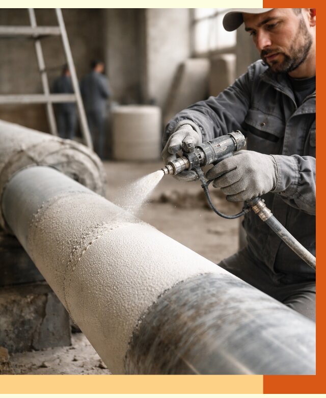 Утепление труб жидкой теплоизоляцией в Шадринске от 7756 руб. под ключ | ТепломастерШдр