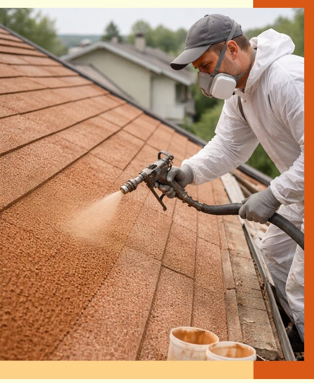 Утепление кровли жидкой пробкой в Шадринске от 2792 руб./м² под ключ | ТепломастерШдр