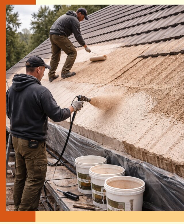Утепление кровли жидкой пробкой в Шадринске для домов и зданий