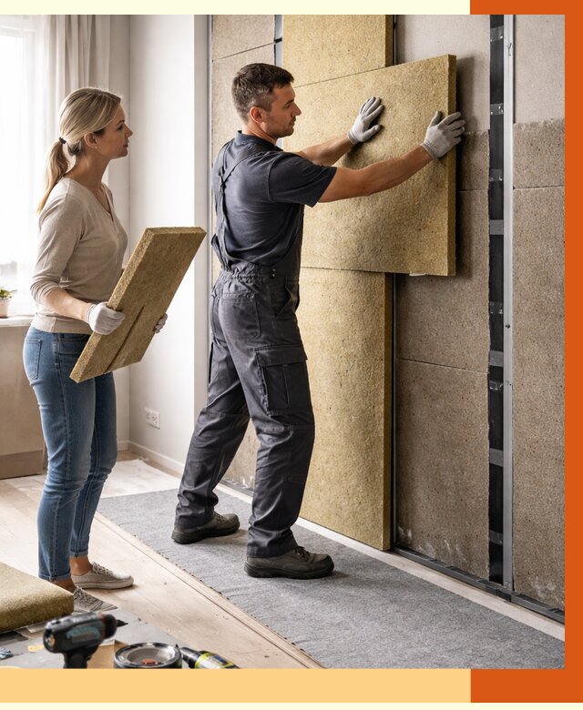 Профессиональная шумоизоляция квартиры в Шадринске от 7756 руб. за м2 | ТепломастерШдр