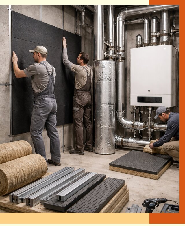 Шумоизоляция котельной в Шадринске от 6722 руб. под ключ | Профессиональная звукоизоляция — ТепломастерШдр