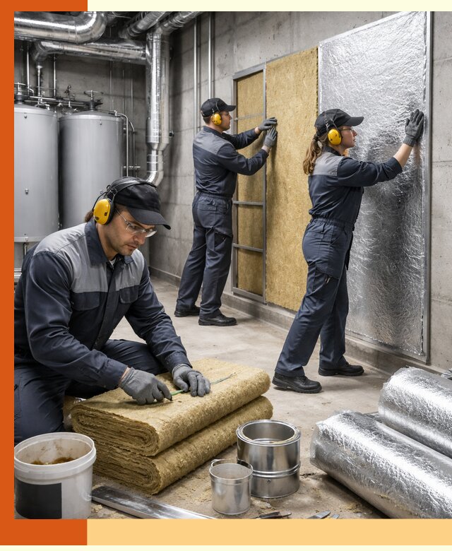 Шумоизоляция котельной в Шадринске: профессиональный монтаж и материалы