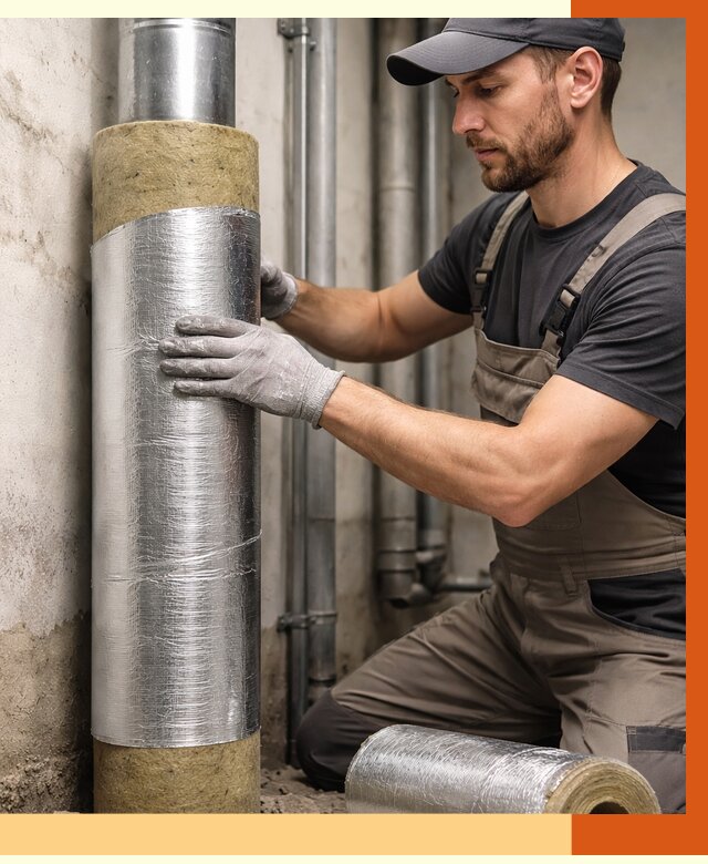 Шумоизоляция труб в Шадринске от 1241 руб. — шумоподавление и звукоизоляция труб | ТепломастерШдр