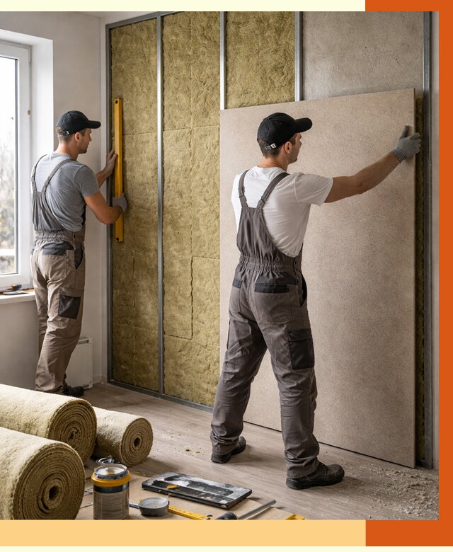 Шумоизоляция стен в Шадринске от 4653 руб/м2 — звукоизоляция стен под ключ | ТепломастерШдр