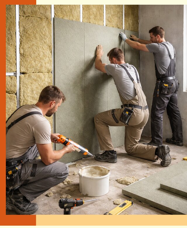 Профессиональная шумоизоляция стен в Шадринске для квартир и домов