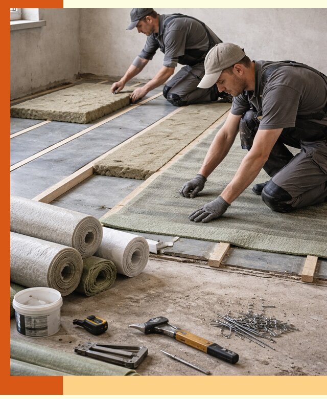 Шумоизоляция пола в Шадринске — профессиональная звукоизоляция помещений