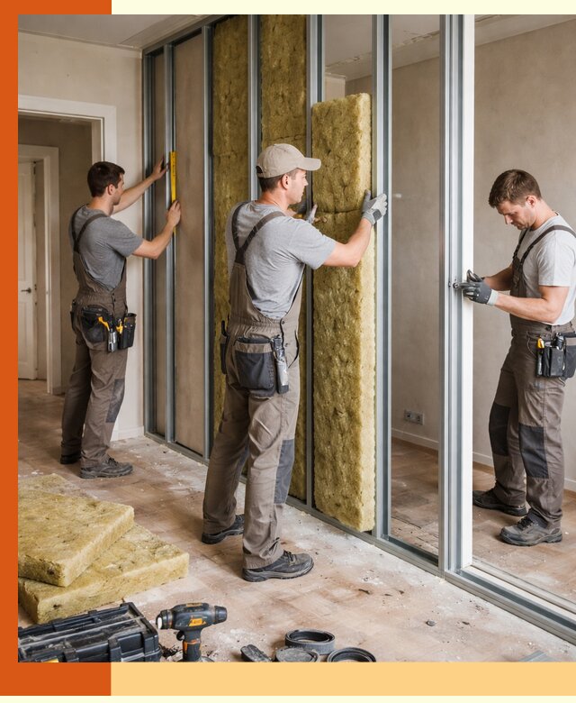 Шумоизоляция межкомнатных перегородок в Шадринске эффективно и надёжно