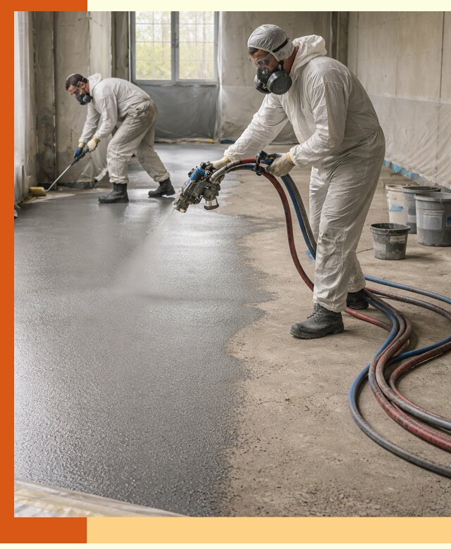 Гидроизоляция полимочевиной полов и конструкций в Шадринске