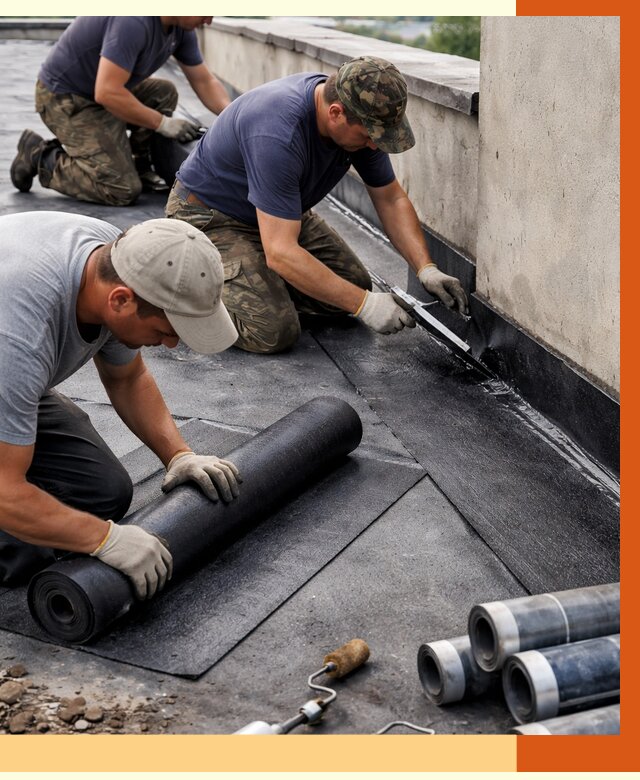 Гидроизоляция кровли в Шадринске от 4653 руб. — профессиональная гидроизоляция крыши | ТепломастерШдр