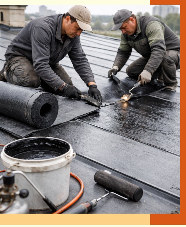 Гидроизоляция фальцевой кровли в Шадринске от 7756 руб. под ключ | ТепломастерШдр