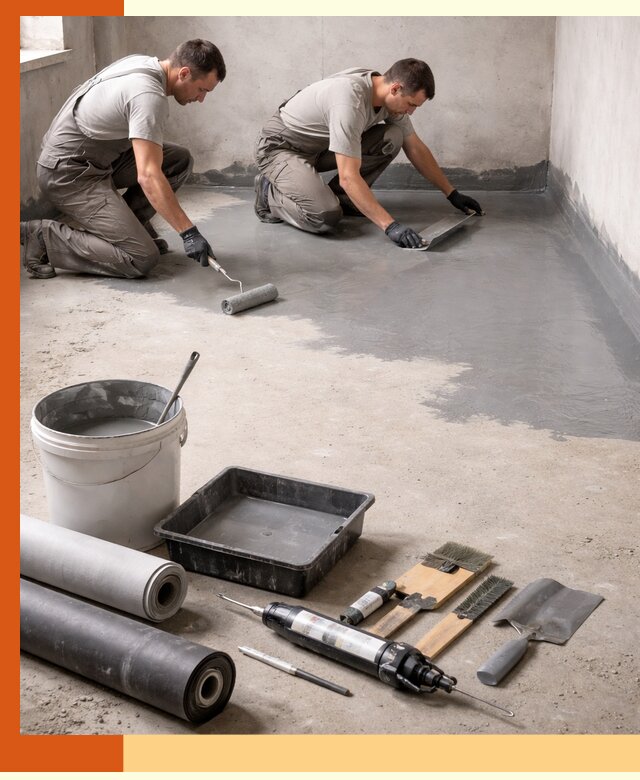 Гидроизоляция пола в Шадринске — надежная защита от влаги и протечек