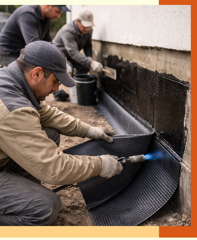 Гидроизоляция цоколя и отмостки в Шадринске от 8790 руб. — ТепломастерШдр