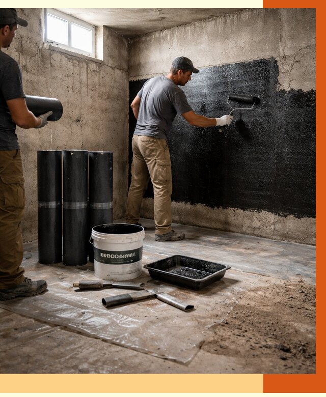 Гидроизоляция подвала в Шадринске от 3619 руб. под ключ | Профессионально — ТепломастерШдр