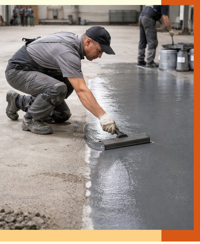 Гидроизоляция промышленного пола в Шадринске от 1241 руб./м2 — ТепломастерШдр специалисты под ключ