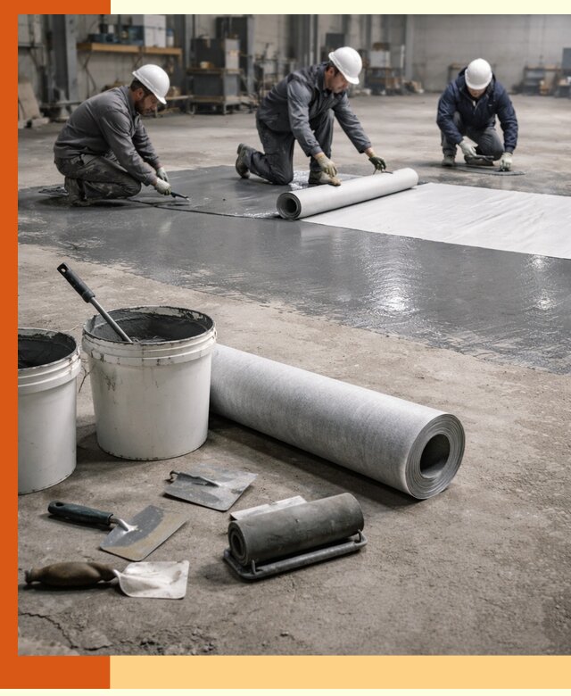 Гидроизоляция промышленного пола в Шадринске — защита и долговечность