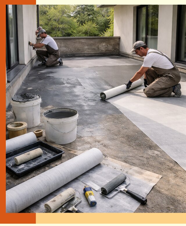 Гидроизоляция террасы в Шадринске — надежная защита от влаги и протечек