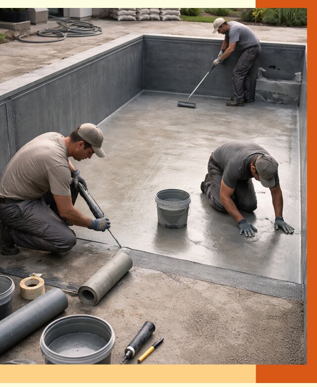 Профессиональная гидроизоляция бассейна в Шадринске от 6722 руб. за м2 | ТепломастерШдр