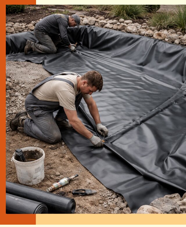 Гидроизоляция пруда в Шадринске: надежная защита и герметизация