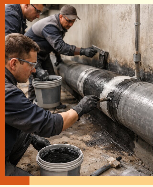 Гидроизоляция труб в Шадринске — защита и герметизация коммуникаций