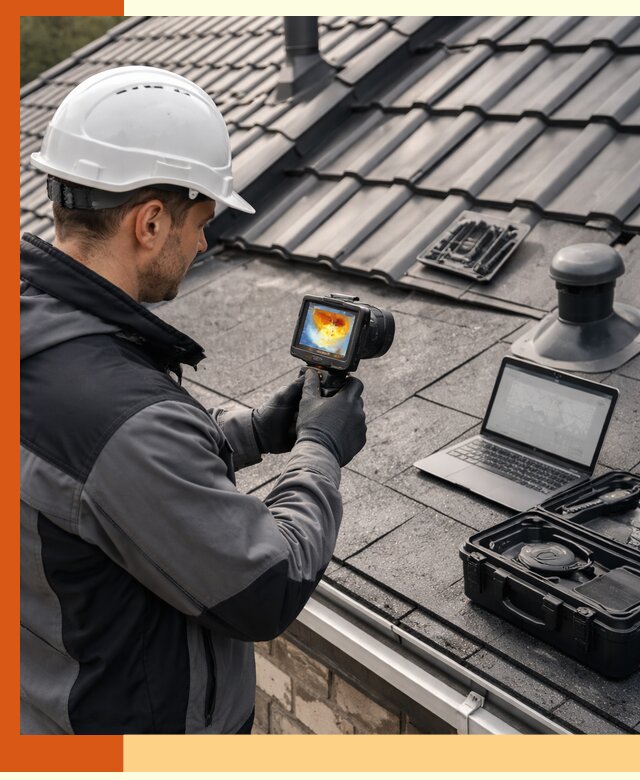 Тепловизионное обследование кровли в Шадринске для выявления дефектов