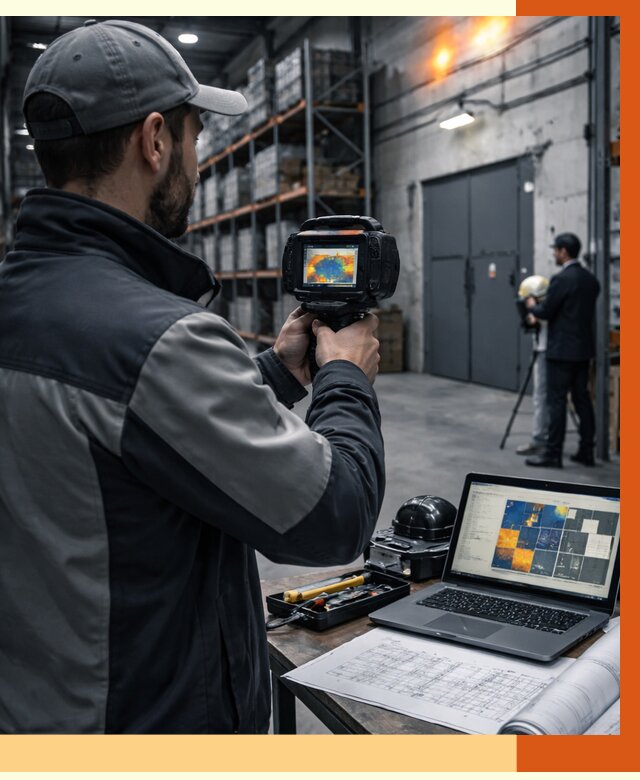 Тепловизионное обследование склада в Шадринске от 6722 руб. | ТепломастерШдр