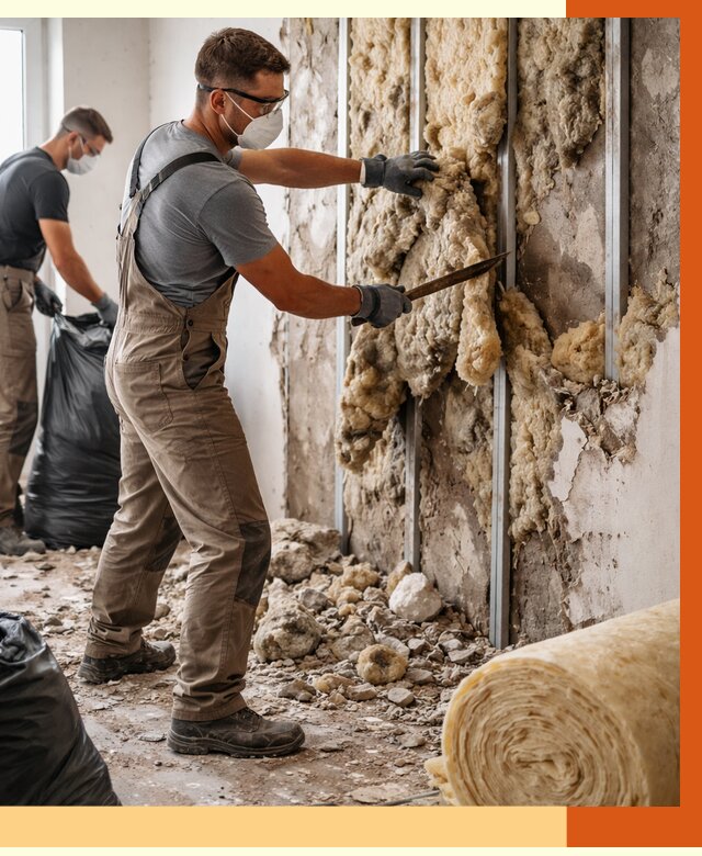 Демонтаж старого утеплителя в Шадринске от 3619 руб. — работы под ключ | ТепломастерШдр