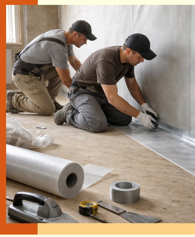 Монтаж пароизоляции для дома и помещений в Шадринске