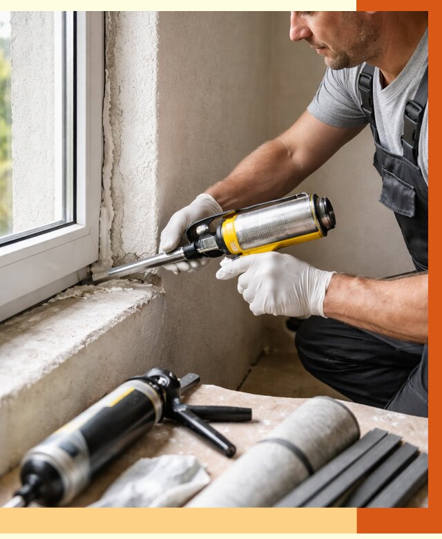 Герметизация стыков и примыканий в Шадринске от 1241 руб. под ключ | ТепломастерШдр