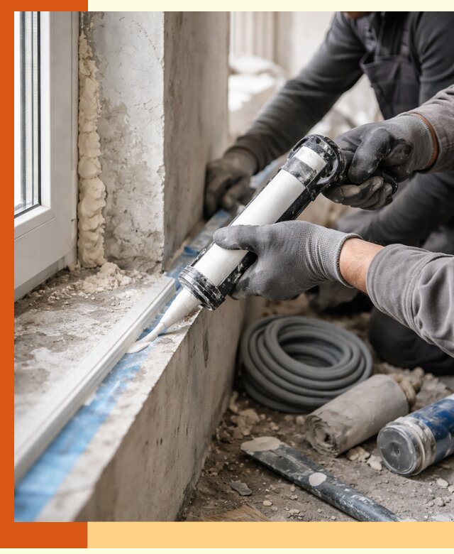 Герметизация стыков и примыканий зданий в Шадринске