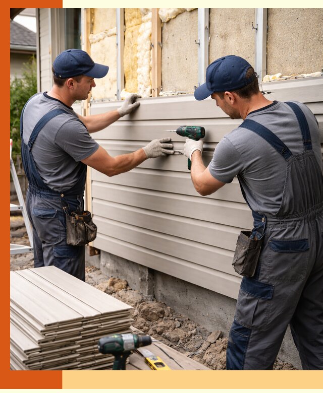 Монтаж сайдинга после утепления в Шадринске качественно и надежно