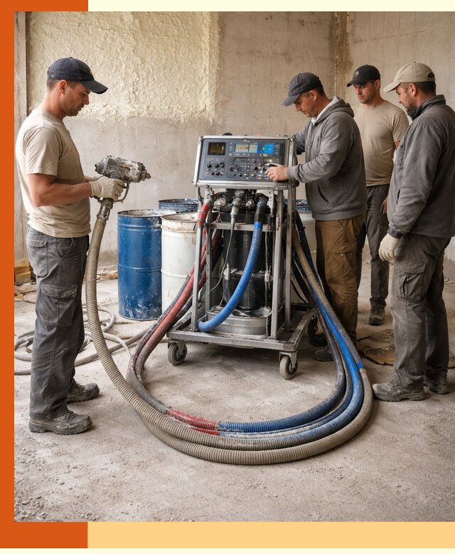 Аренда установки для напыления ППУ в Шадринске на выгодных условиях